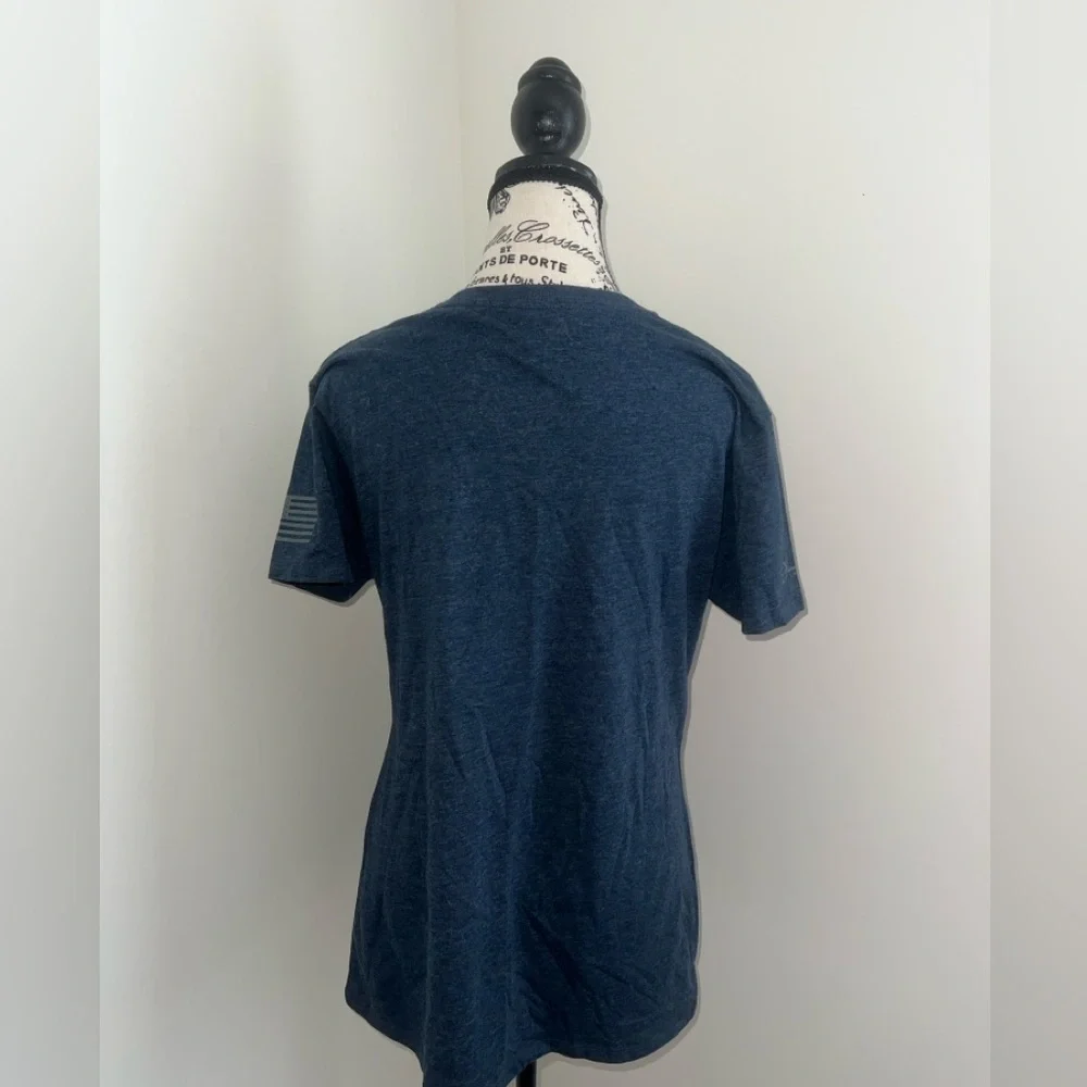 LA Police Gear Women's "Glitter and Gunpowder" Navy T-Shirt, XL - Picture 3 of 6